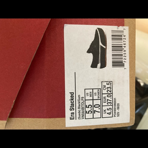 Vans Old Skool - Era Stacked Black Suede (US 7)  Women - Picture 2 of 6